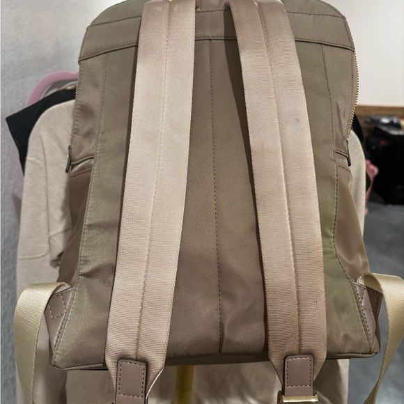 Michael Kors Taupe Nylon Backpack with Gold Hardware - Picture 3 of 6